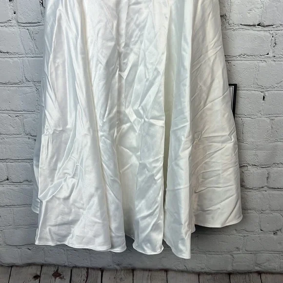 City Studio Lace Detail Sheer Waist Halter Dress Juniors Size 0 - Picture 5 of 8